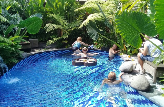 Tropical cottages near Green school Ubud Bali