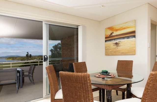 Tuncurry Tides overlooking the lake.