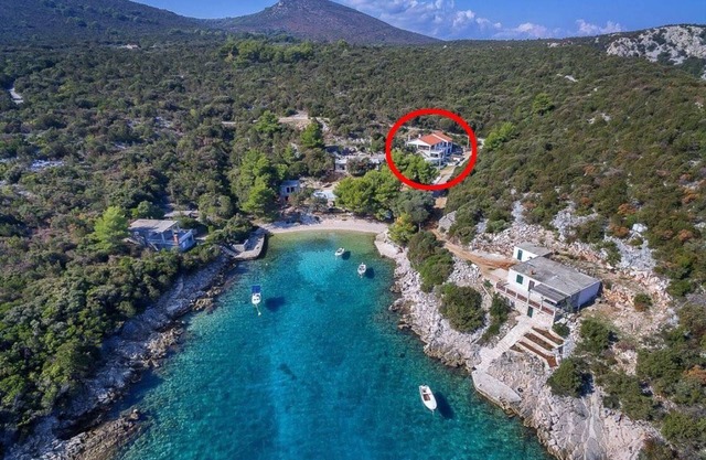 Two bedroom apartment with terrace Cove Milna (Zastražišće), Hvar (A-17417-a)