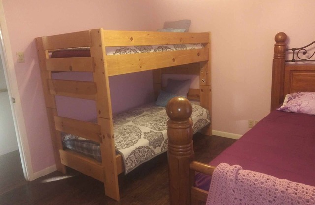 Two-bedroom house available for 6 adults.