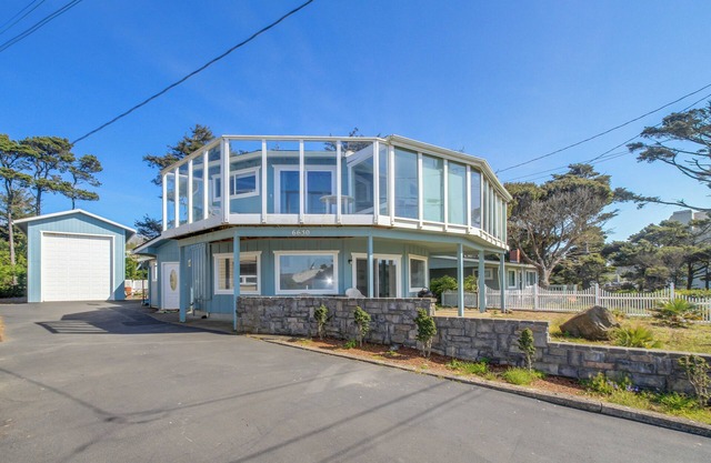 Unique and spacious home with private hot tub, game room, and great ocean views