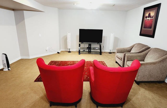 Unique full basement suite with spacious living room.