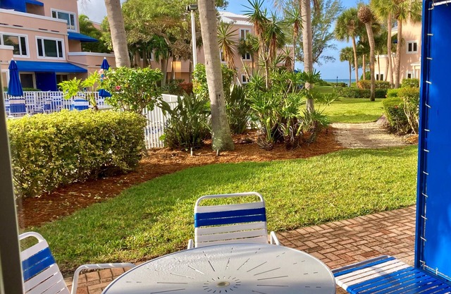 Unit #110 Sand Cay Beach Pool and Garden View