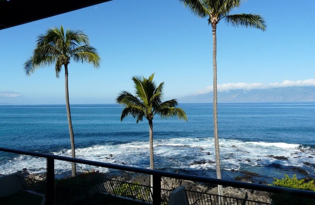 Unobstructed view of Molokai from our Lanai. Watch the Whales!