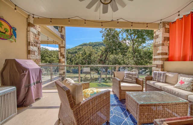 Upscale, gated with a pool, direct river access! Guadalupe Riverfront!