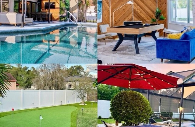 Upscale Tampa Bay Dream Home Pool/Putting Green