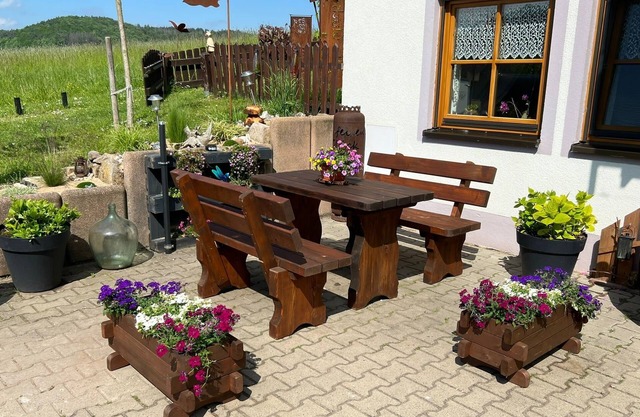 Vacation apartment in the Steigerwald, lovingly furnished. quiet location with pool
