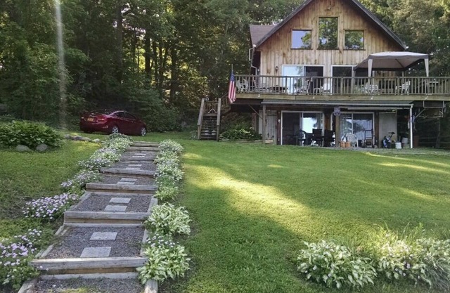 Valhalla on the Lake - Otsego Lake A-Frame home with terrific view + waterfront