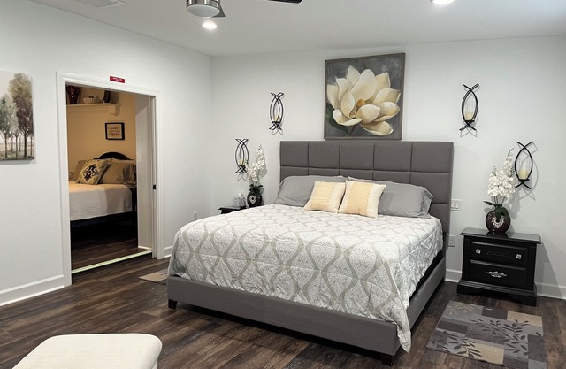Very comfortable house , plenty of room . Lots of TVs for guest . Sleeps 8.