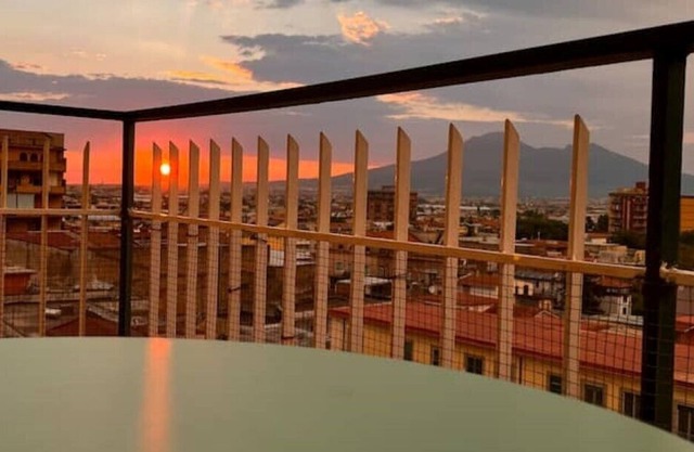 Vesuvius view house and Pompeii view