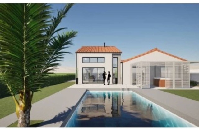 Villa 10/12 p. SWIMMING POOL, SPA & PRIVATE SAUNA 2 kms from the beach, marshes, forests