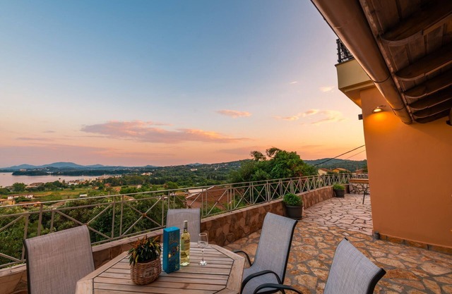 VILLA BELVEDERE CORFU.stunning views,chic property!