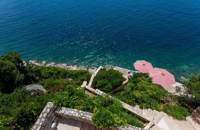 Villa Natasha is on seafront with private beach, 25 km away from Dubrovnik