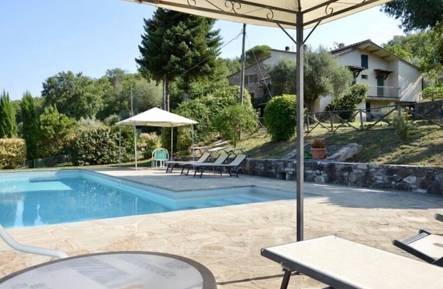 Villa San Martino, two houses sharing a fenced pool, San Martino private villa