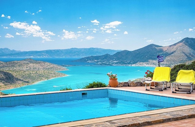 Villa Thea located in unique area with view to Spinalonga and private pool