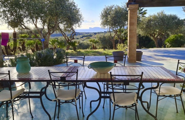 Villa Tramonto with sea view veranda surrounded by greenery with A/C and wifi