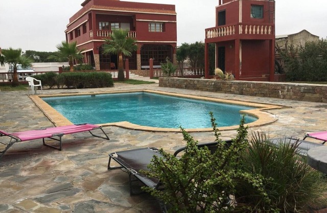 villa with pool by the sea