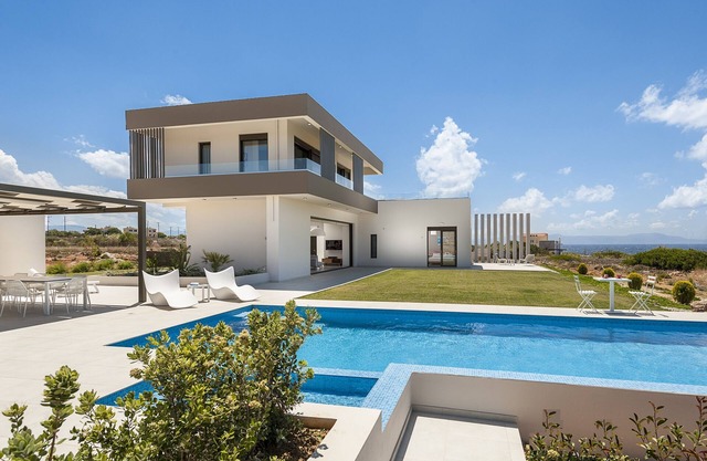villa with pool chania, Greek villa rental, Crete villa rental with pool, Crete villa walk to beach