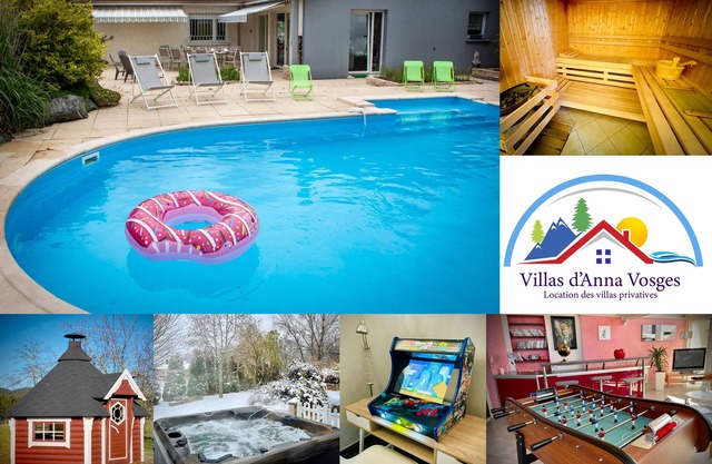 Villa200m SWIMMING POOL chauffée❄️SPA❄️sauna❄️babyfoot❄️Kota-grill