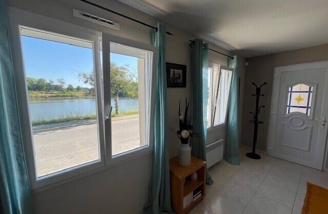 Village house with WiFi facing the river