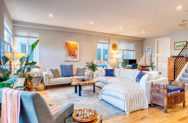 Walk to Empower Field Townhome with Hot Tub!