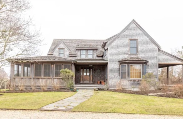 Water views highlight this Nantucket rental with private beach access, Wauwinet.