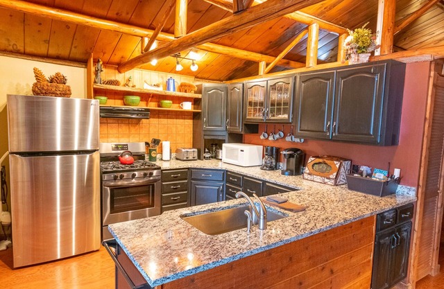Waterfront Bear Cabin on Lake Colby in Saranac Lake, ideal setting year-round