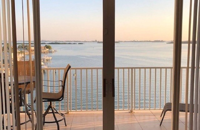 Waterfront Condo overlooks Bay, access to walking trails & minutes to beaches