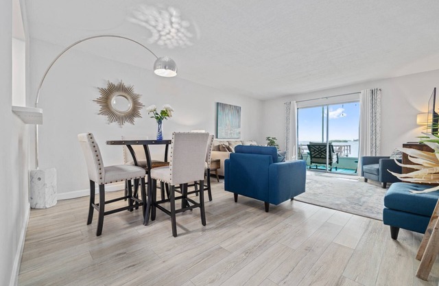 Waterfront Condo w/Heated Pool, Pier & Sunset Views – Walk to Dunedin Causeway & Honeymoon Island!