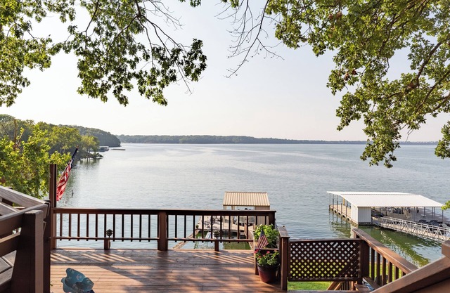 Waterfront lake house with your own private dock and amazing views.
