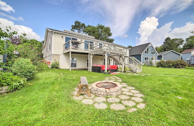Waterfront Michigan Center Home w/Boat Dock!
