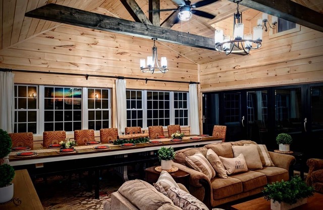 Waterfront, rustic resort like farmhouse with pool