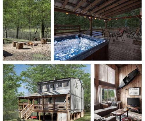 Waterfront w Hot Tub Fire Pit Deck & Water Toys