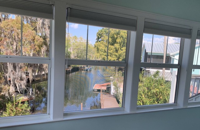 Weeki Wachee Kayak deck home on a quiet canal with a dock