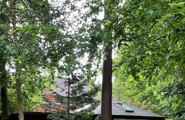 Welcome to country Lodge surrounded by trees