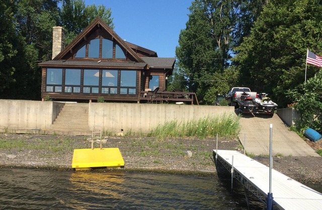 Year round lakefront property on a quiet private road.