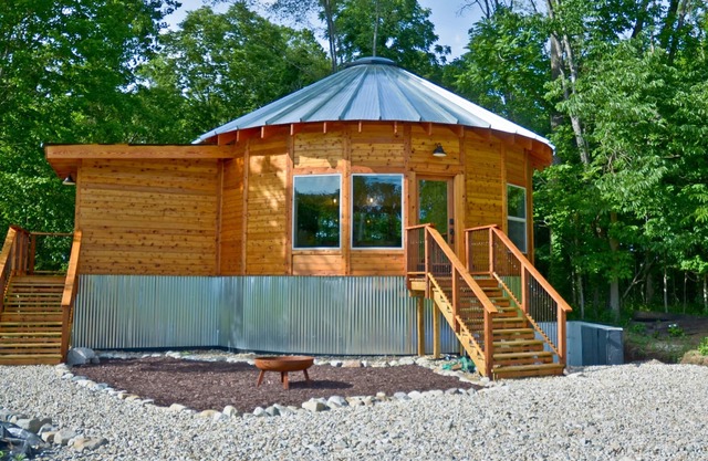 Yurt inspired Cabin at The Queen & I Homestead