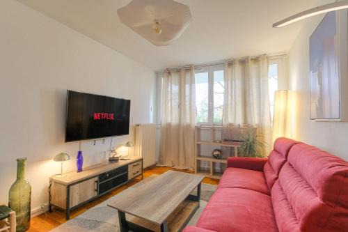 Sainte-Foy-les-Lyon Apartment | Élégant et Spacieux idéal déplacement Pro