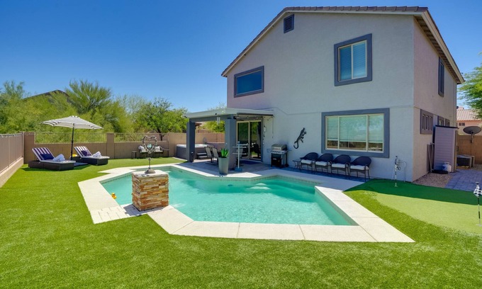 Estrella Mountain Ranch House | 1/2 Mi to Lake: Home w/Hot Tub & Pool in Goodyear