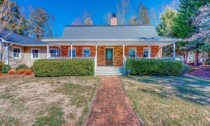 Brevard House | 1-acre dog-friendly home with mtn views, 2 porches - walk downtown