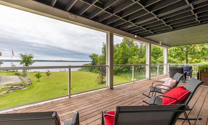 Gannon Village House | 1 Acre Waterfront Property with Two Hot Tubs on Pigeon Lake