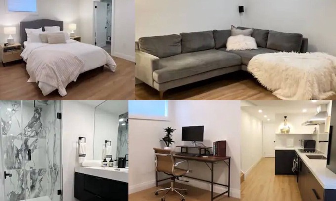 Doon South Apartment | 1-bed 2 bath retreat with remote office space
