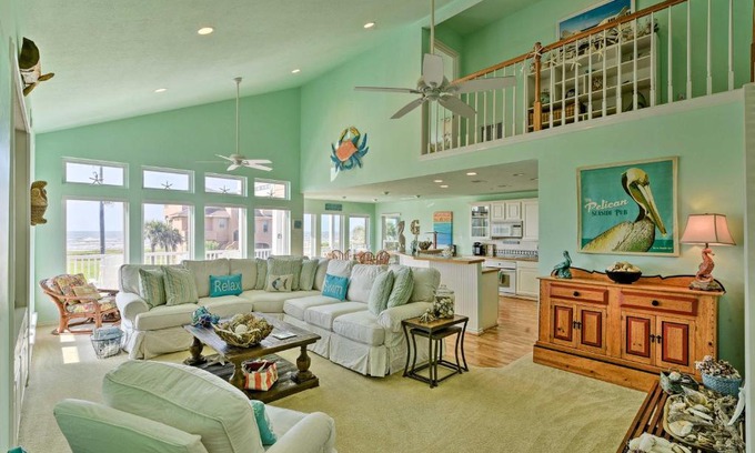 Indian Beach House | 1 Block to Beach Family Getaway in Galveston!
