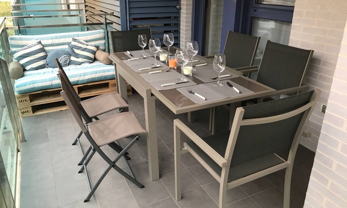 Cambrils Apartment | 1 NEW WITH SUITABLE pool facing BEACH CAMBRILS