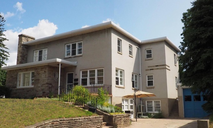 Barrie Apartment | 10% Off Flash Sale! Cozy & Bright Suite: Heated Floors, Fireplace, and Backyard!