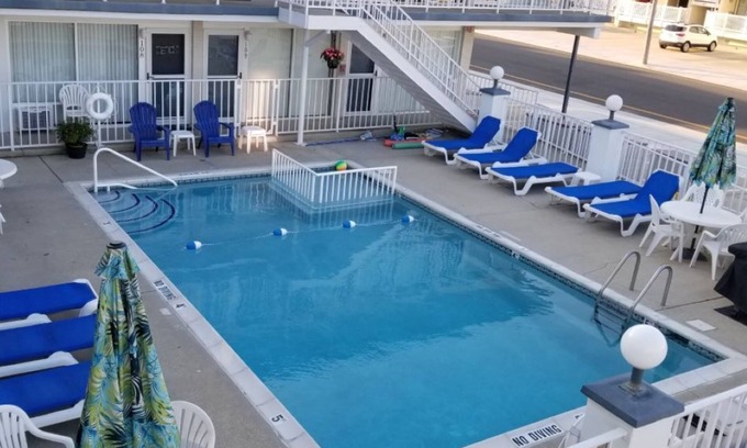 North Wildwood Condo | 100 Steps to the beach with a heated pool!