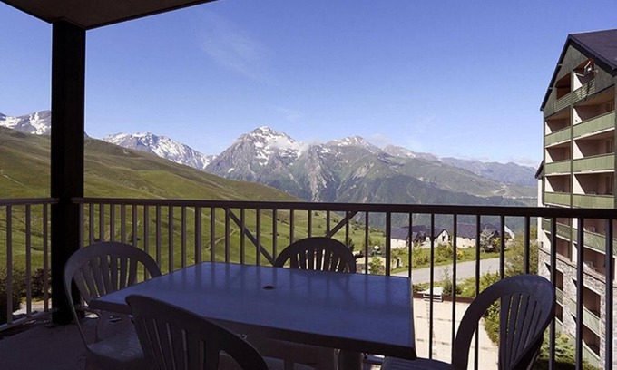 Peyragudes Apartment | 100m from resort center, floor -1, terrace, balcony, tv, ski locker, 28m², Peyragudes