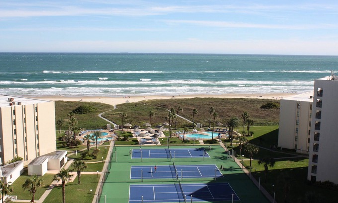 South Padre Island Condo | 12th Floor Penthouse Beachfront, Large Balcony, Amazing Views, 3 Pools, Tennis