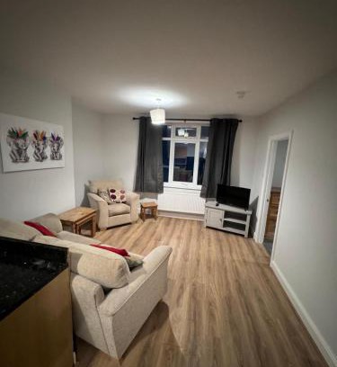 Billingham Apartment | 18F Station Flat -2 Bedroom Workstays UK