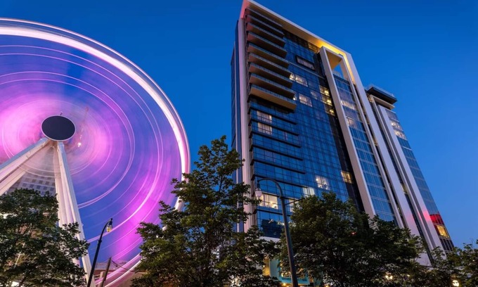 Peachtree Center Resort | 1Bed/1Bath New Resort in Downtown Atlanta Near Centennial Olympic Park!